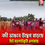 নদী ভাঙনে উদ্বেগ বাড়ছে তুফানগঞ্জ ২নং ব্লকের ছিট বড়লাউকুঠি এলাকায়