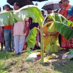 বিধায়ক কোটার অর্থানূকুল্যে রাস্তা ও শ্মশান ঘাটের নির্মাণ কাজের সূচনা তুফানগঞ্জ বামনেরকুঠি এলাকায়