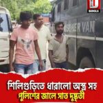 শিলিগুড়িতে ধারালো অস্ত্র সহ পুলিশের জালে সাত দুষ্কৃতী