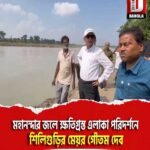 মহানন্দার জলে ক্ষতিগ্রস্ত এলাকা পরিদর্শনে শিলিগুড়ির মেয়র গৌতম দেব